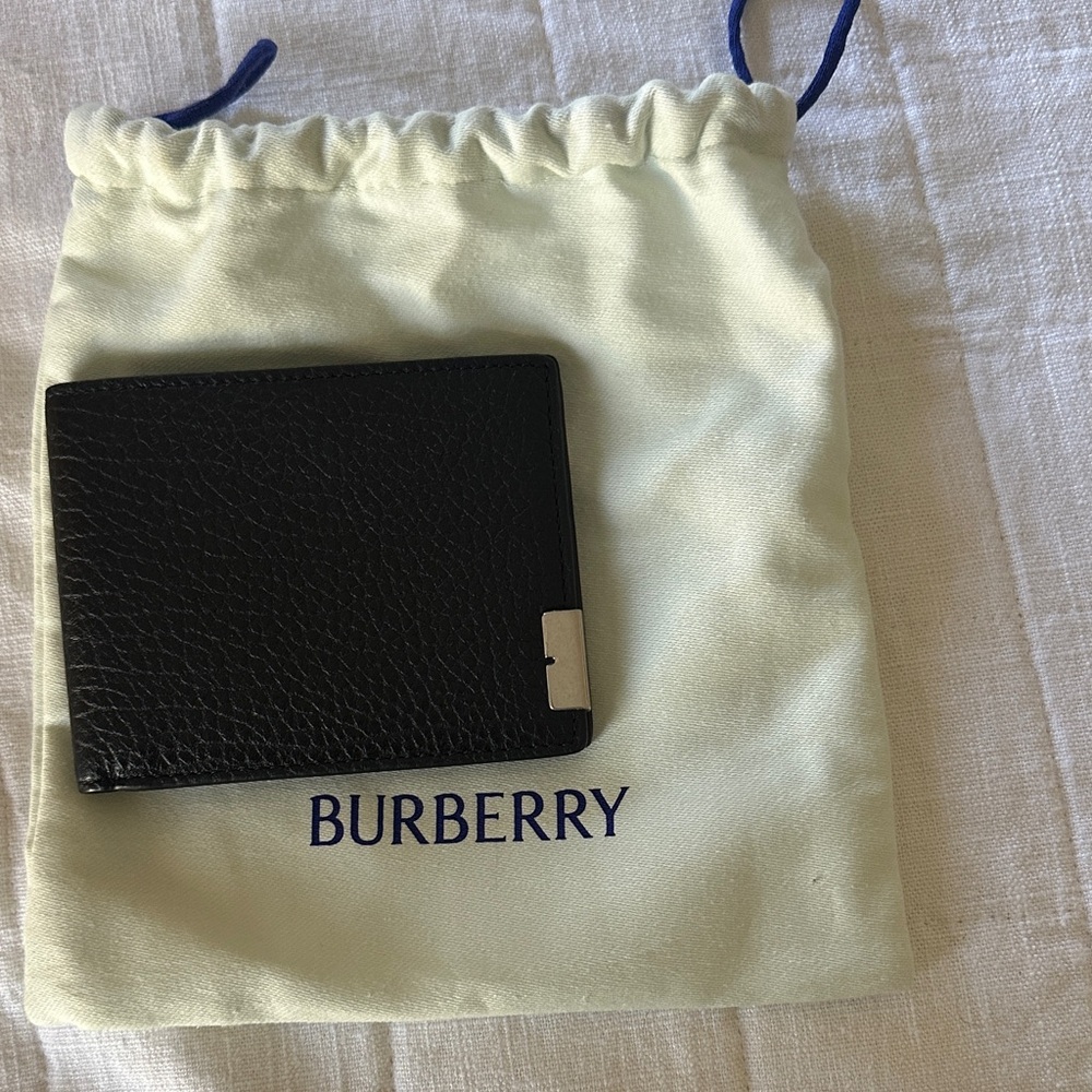 Burberry Black Leather Card Holder